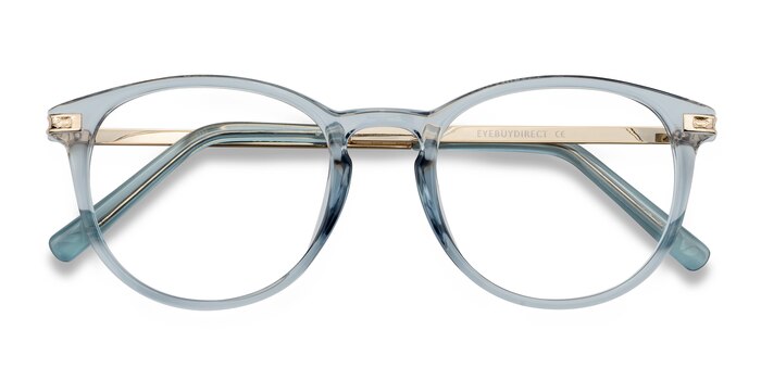 Clear Blue Daphne -  Plastic, Metal Eyeglasses