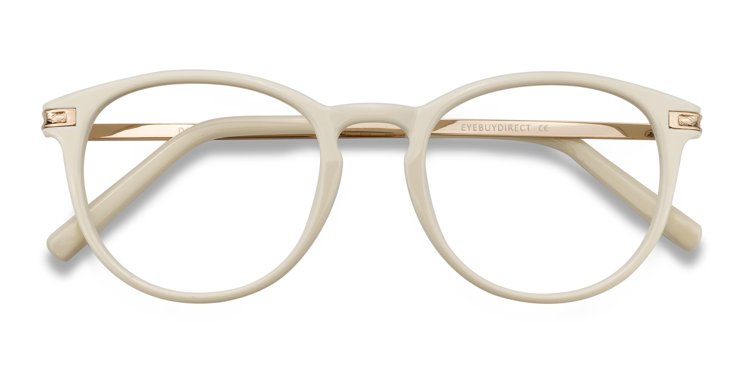 Female s roundPlastic, Metal Prescription eyeglasses - Eyebuydirect s Daphne