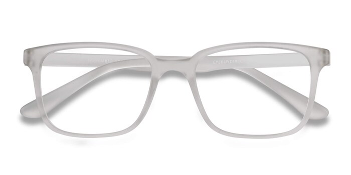 Matte Clear November -  Lightweight Plastic Eyeglasses