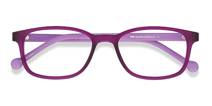 Lodge help help Posie Rectangle Purple Full Rim Eyeglasses | Eyebuydirect France