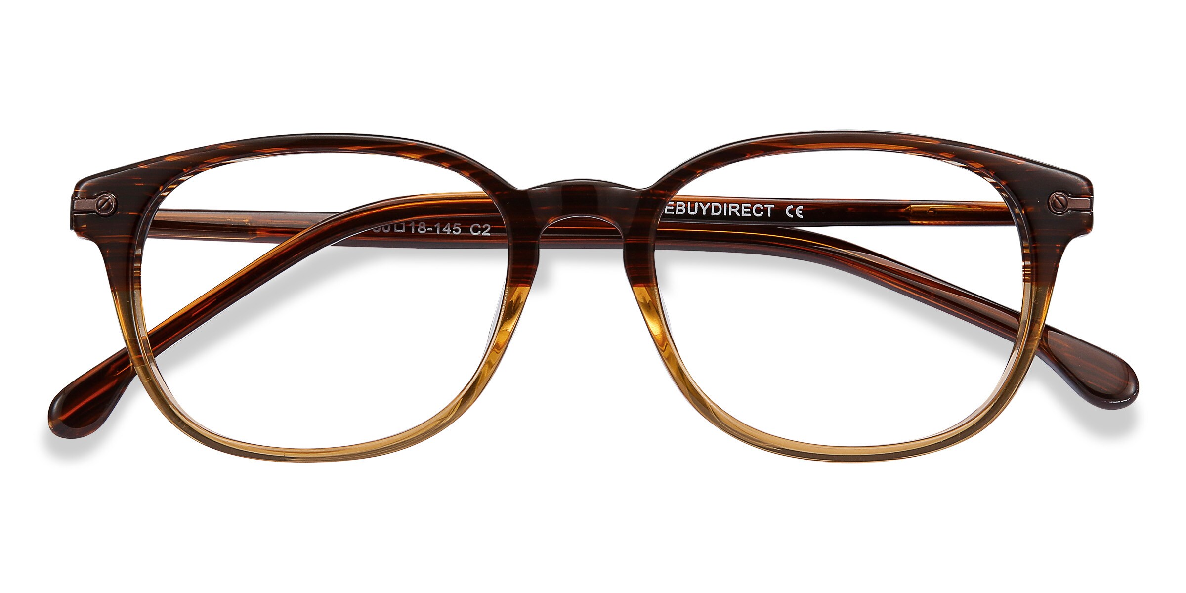 Nova Brown Striped Full Rim Eyeglasses | Eyebuydirect