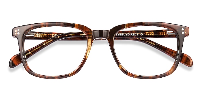 Brown Striped Kent -  Acetate Eyeglasses