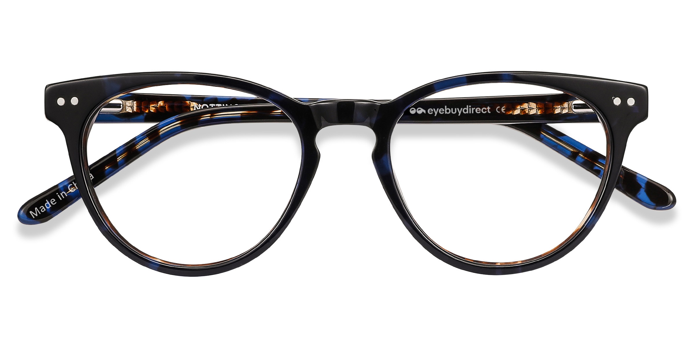 Notting Hill Cat Eye Blue Floral Full Rim Eyeglasses