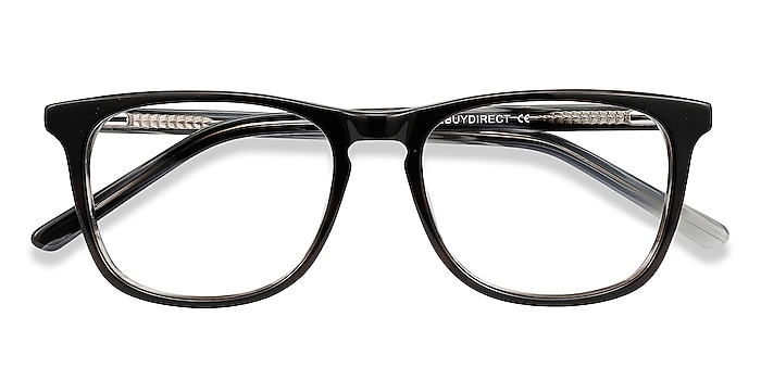 Black Gray Skyline -  Classic Acetate Eyeglasses