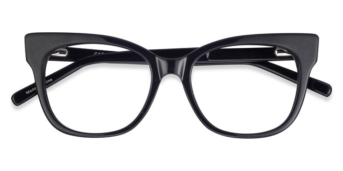 Black Cachet -  Vintage Acetate Eyeglasses