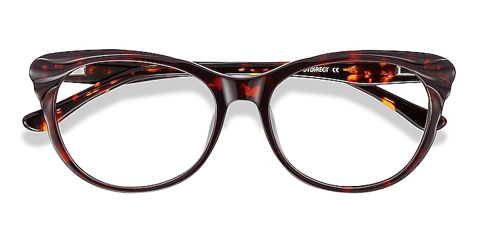 Red Tortoise Mariposa -  Vintage Acetate Eyeglasses