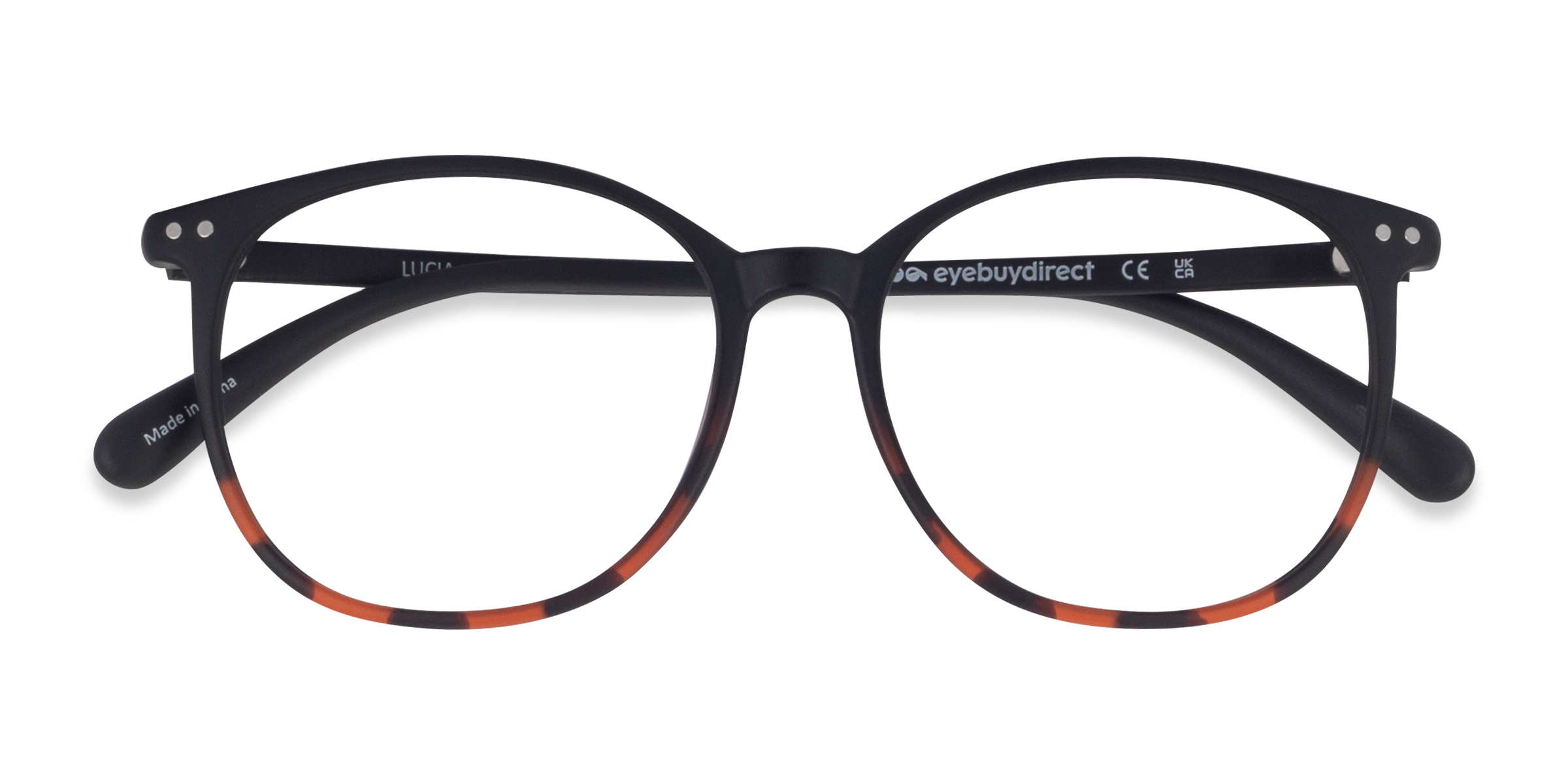 Unisex s roundPlastic Prescription eyeglasses - Eyebuydirect s Lucia