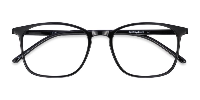 Black Trenton -  Lightweight Plastic Eyeglasses