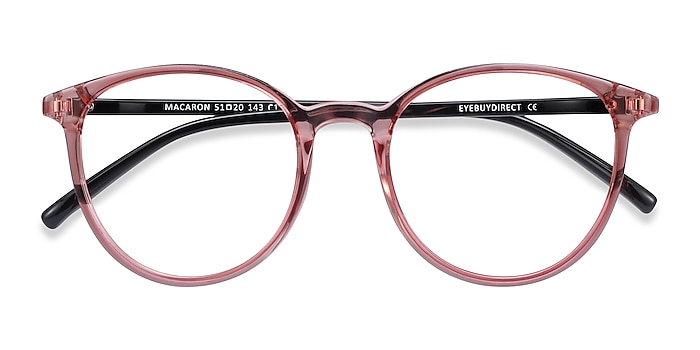 Clear Pink Macaron -  Fashion Plastic Eyeglasses