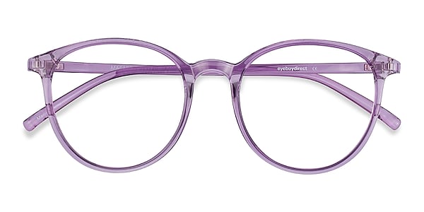 Macaron Round Clear Purple Glasses for Women | EyeBuyDirect