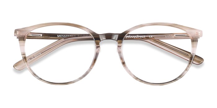 Striped Messenger -  Lightweight Acetate Eyeglasses