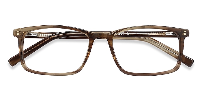 Brown Striped Crane -  Acetate Eyeglasses