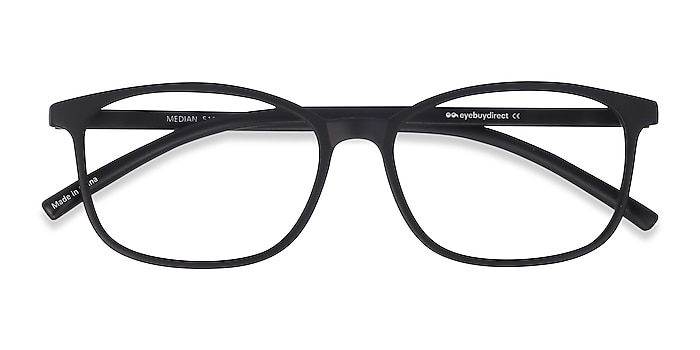 Black Median -  Geek Plastic Eyeglasses