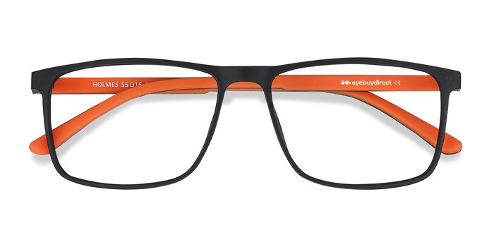 Black Holmes -  Lightweight Plastic Eyeglasses