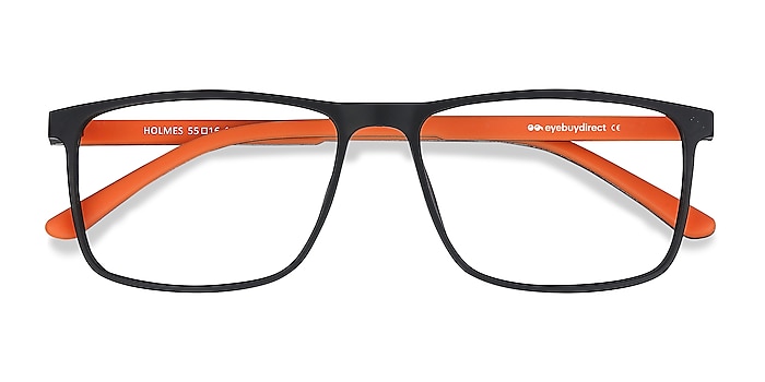 Black Holmes -  Lightweight Plastic Eyeglasses