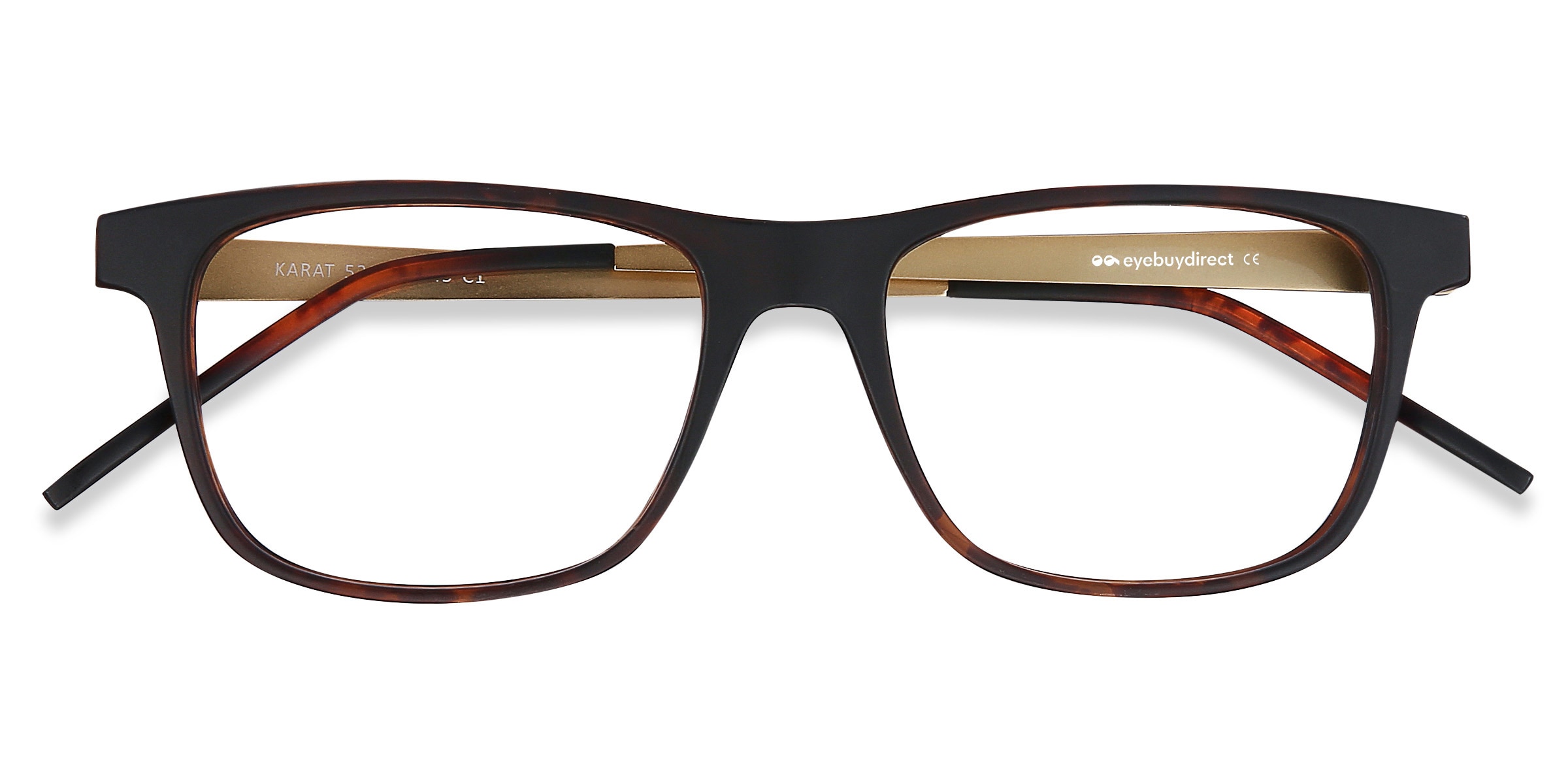 Karat Rectangle Tortoise Glasses For Women Eyebuydirect Canada