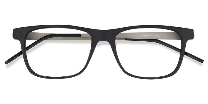 Black Karat -  Lightweight Plastic, Metal Eyeglasses