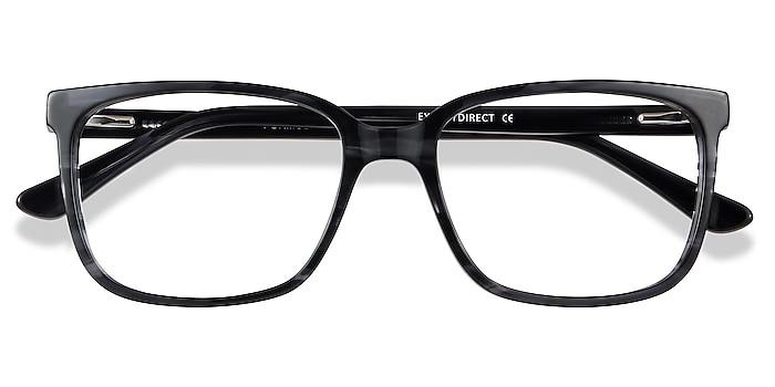 Gray Striped Formula -  Acetate Eyeglasses