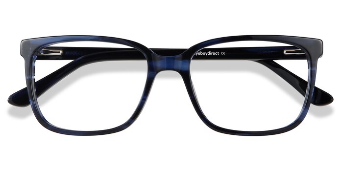 Blue Striped Formula -  Colorful Acetate Eyeglasses