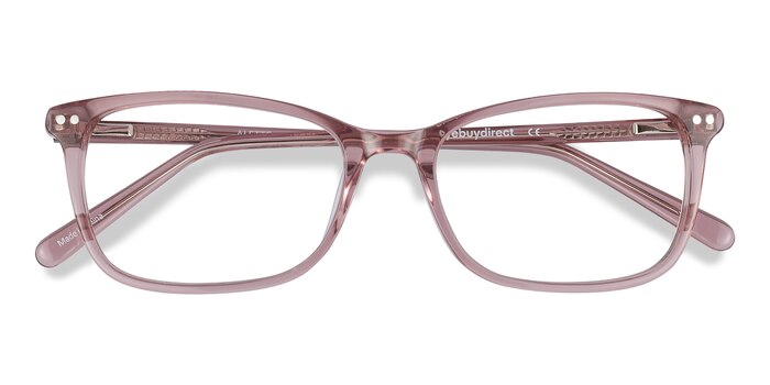 Clear Pink Alette -  Lightweight Acetate Eyeglasses