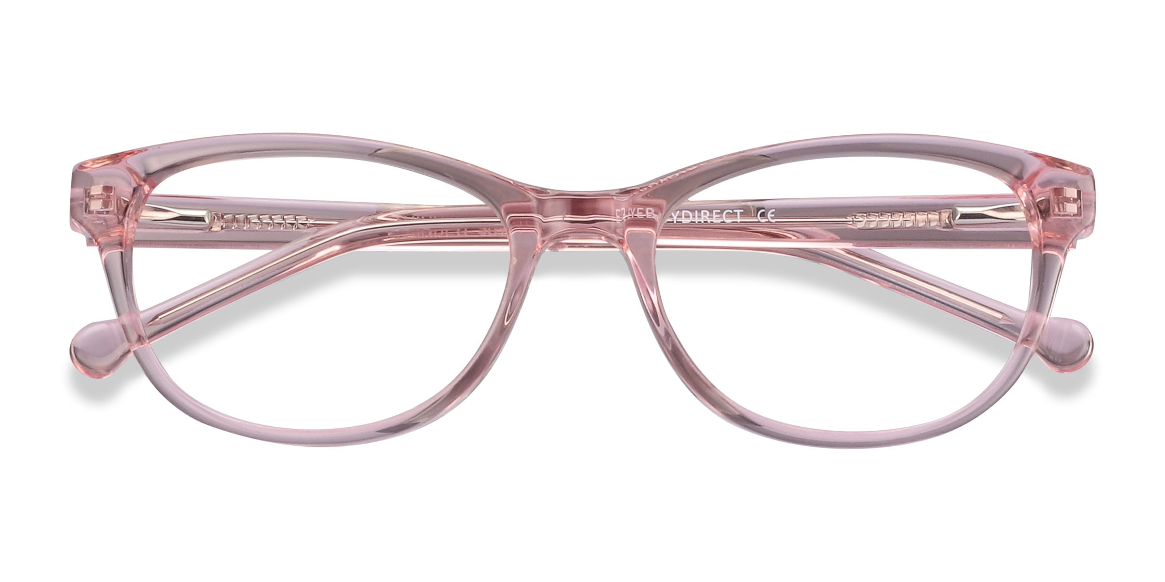 Thinker Cat Eye Clear Pink Full Rim Eyeglasses | Eyebuydirect Canada