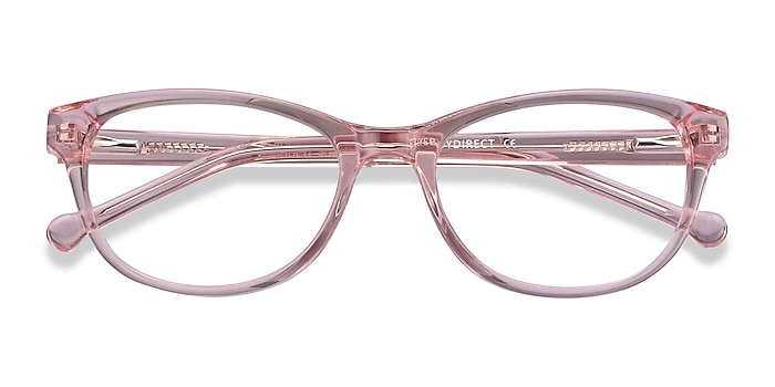 Clear Pink Thinker -  Acetate Eyeglasses