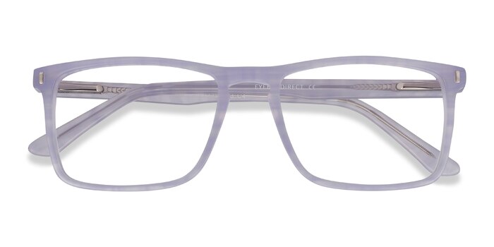 Purple Striped Arise -  Fashion Acetate Eyeglasses