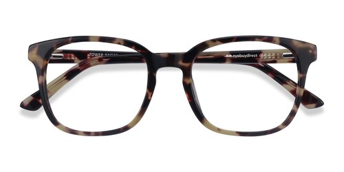 Unisex S Square Tortoise Acetate Prescription Eyeglasses - Eyebuydirect S Tower