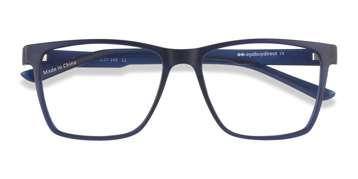 Spencer Rectangle Blue Glasses for Men | Eyebuydirect
