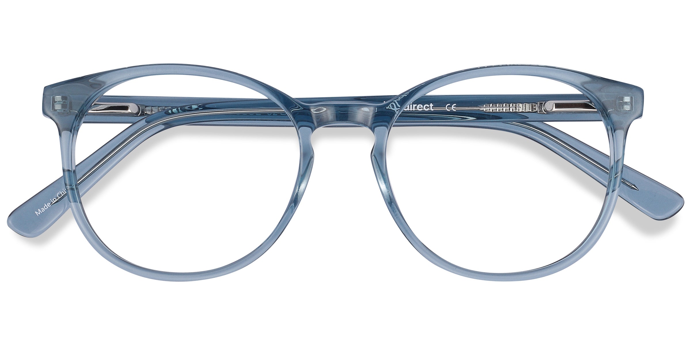 Dulce Round Blue Full Rim Eyeglasses | Eyebuydirect display picture 3
