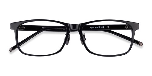 Unisex S Rectangle Black Acetate Prescription Eyeglasses - Eyebuydirect S Calling