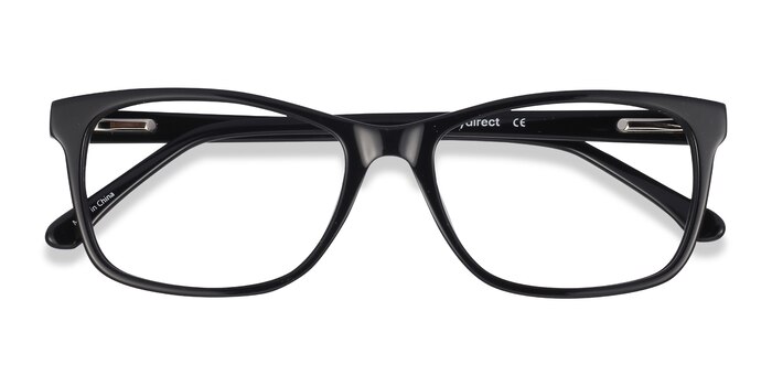 Annett - Elegant Frames in Black Acetate | Eyebuydirect