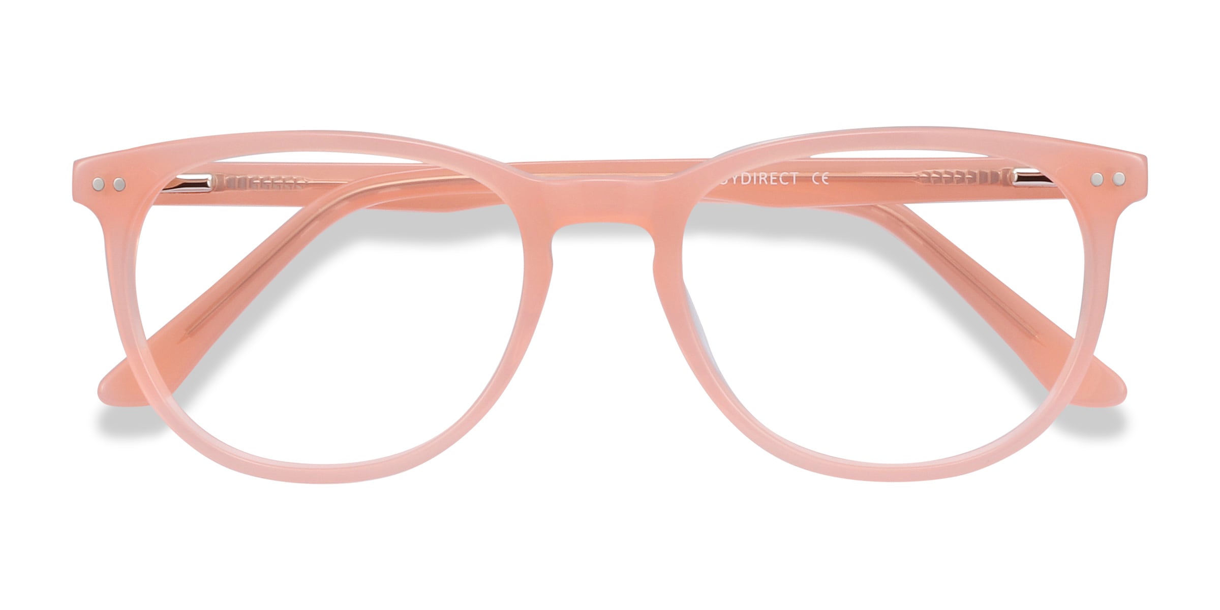 coral eyeglasses