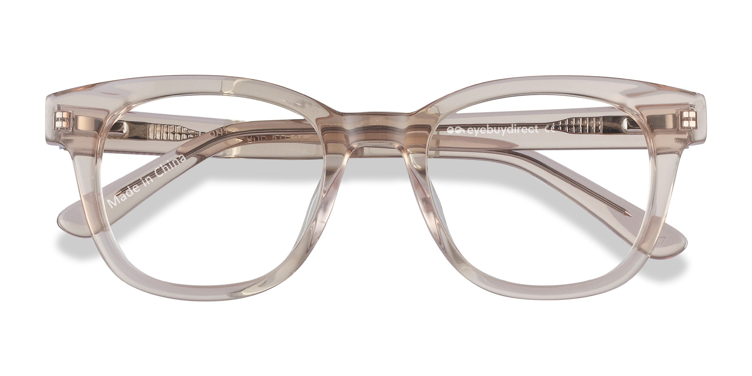 Unisex s square Champagne Acetate Prescription eyeglasses - Eyebuydirect s Lighthouse 112$