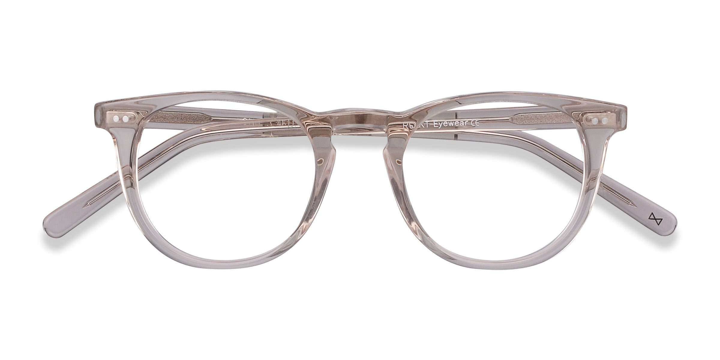 Female s round Champagne Acetate Prescription eyeglasses - Eyebuydirect s Ona 93$