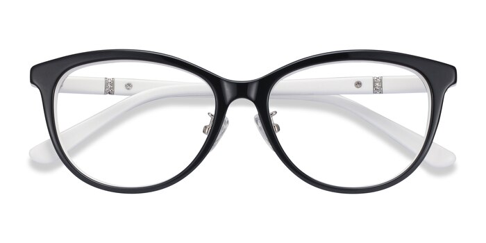 Black White Helena -  Acetate Eyeglasses
