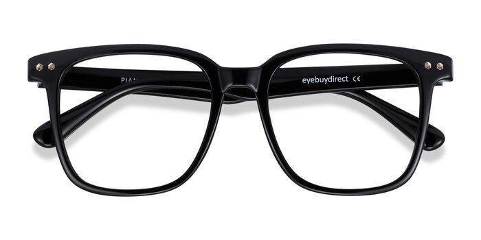 Black Piano -  Geek Plastic Eyeglasses