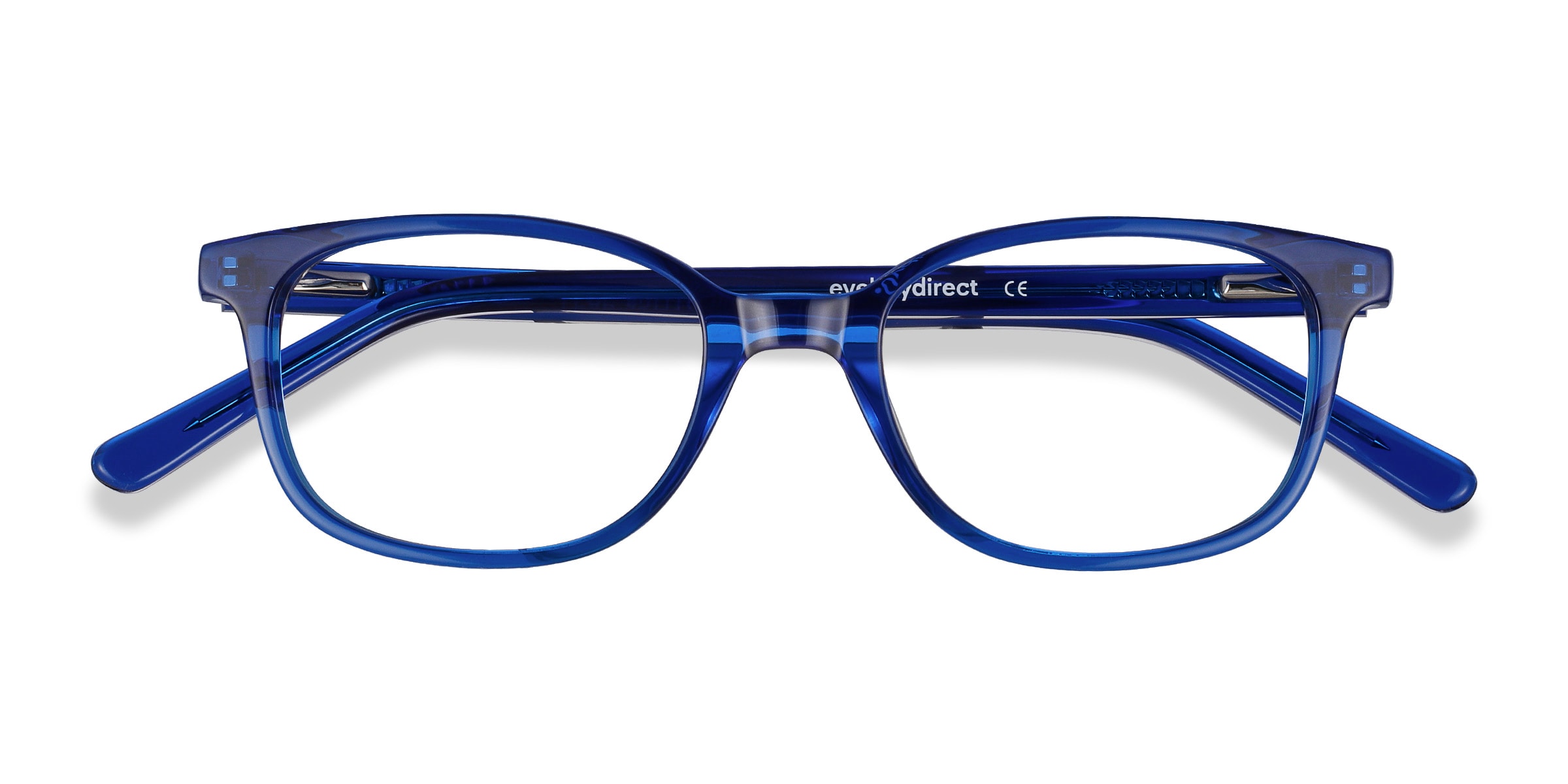 Blue store rimmed eyeglasses