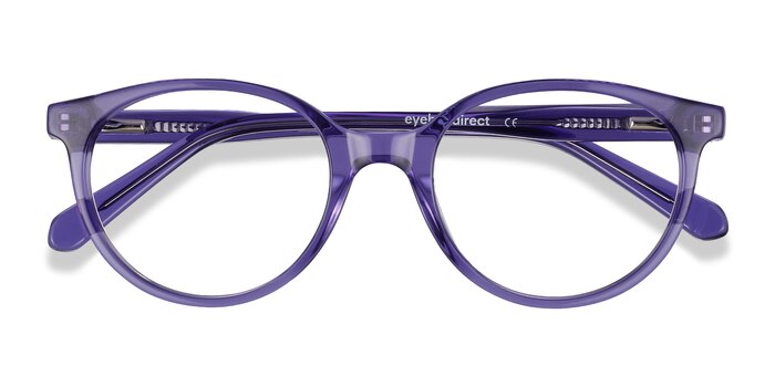 Clear Purple Trust -  Acetate Eyeglasses