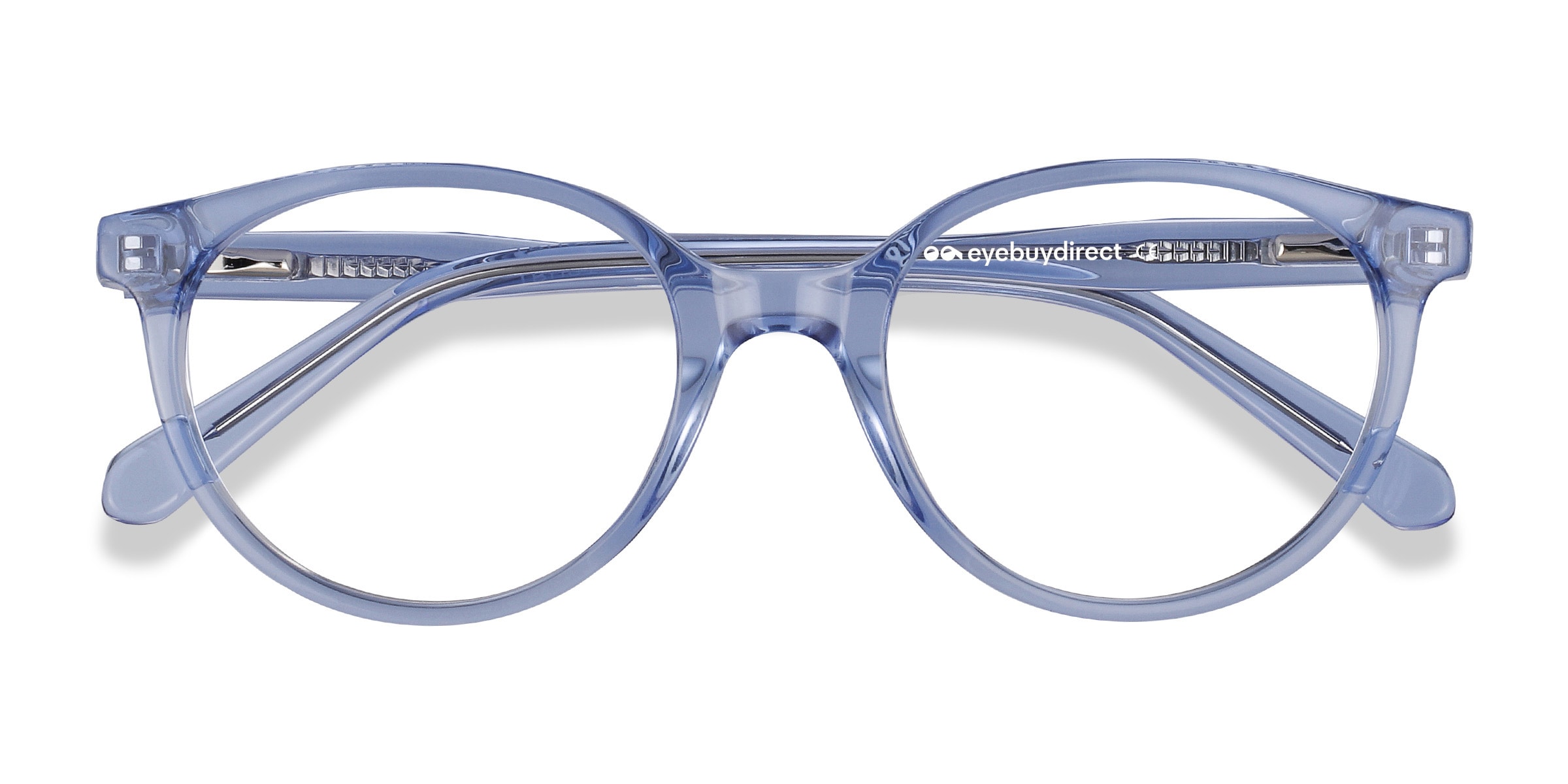Trust Cat Eye Clear Blue Full Rim Eyeglasses | Eyebuydirect display picture 2