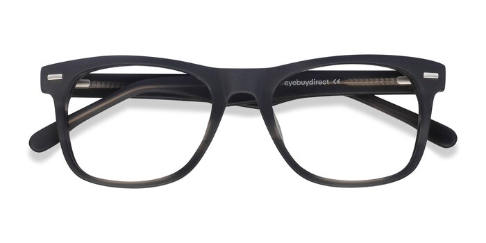 Gray Striped Caster -  Geek Acetate Eyeglasses
