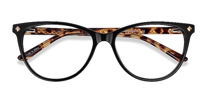 Black Tortoise Leonie -  Fashion Acetate Eyeglasses