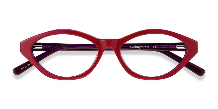 Raspberry & Purple Passion -  Vintage Acetate Eyeglasses