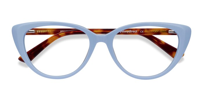 Baby Blue & Tortoise Anastasia -  Fashion Acetate Eyeglasses