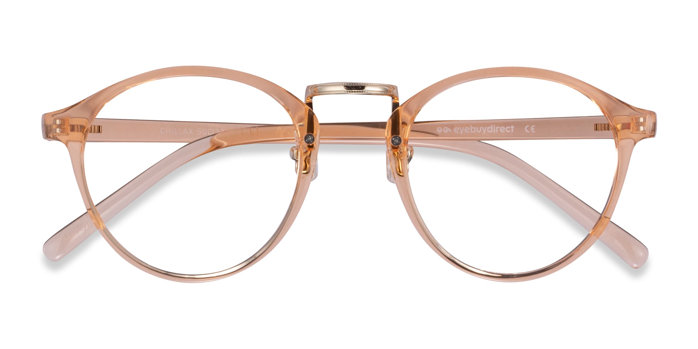 Chillax Round Clear Melon Glasses for Women |