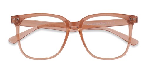 Unisex S Square Brown Plastic Prescription Eyeglasses - Eyebuydirect S Piano