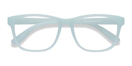 Unisex S Rectangle Mint Plastic Prescription Eyeglasses - Eyebuydirect S Milo