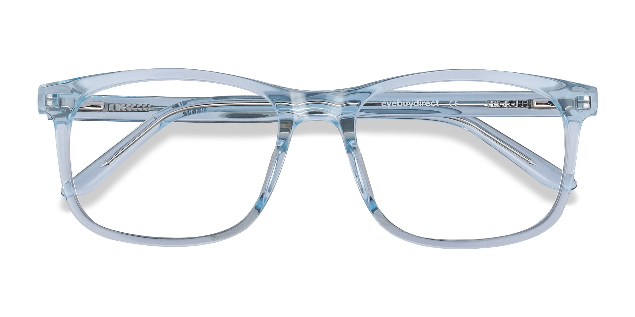 Ballast Rectangle Clear Blue Glasses for Men | Eyebuydirect Canada