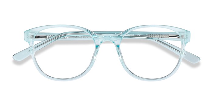 Clear Blue Gable -  Colorful Acetate Eyeglasses