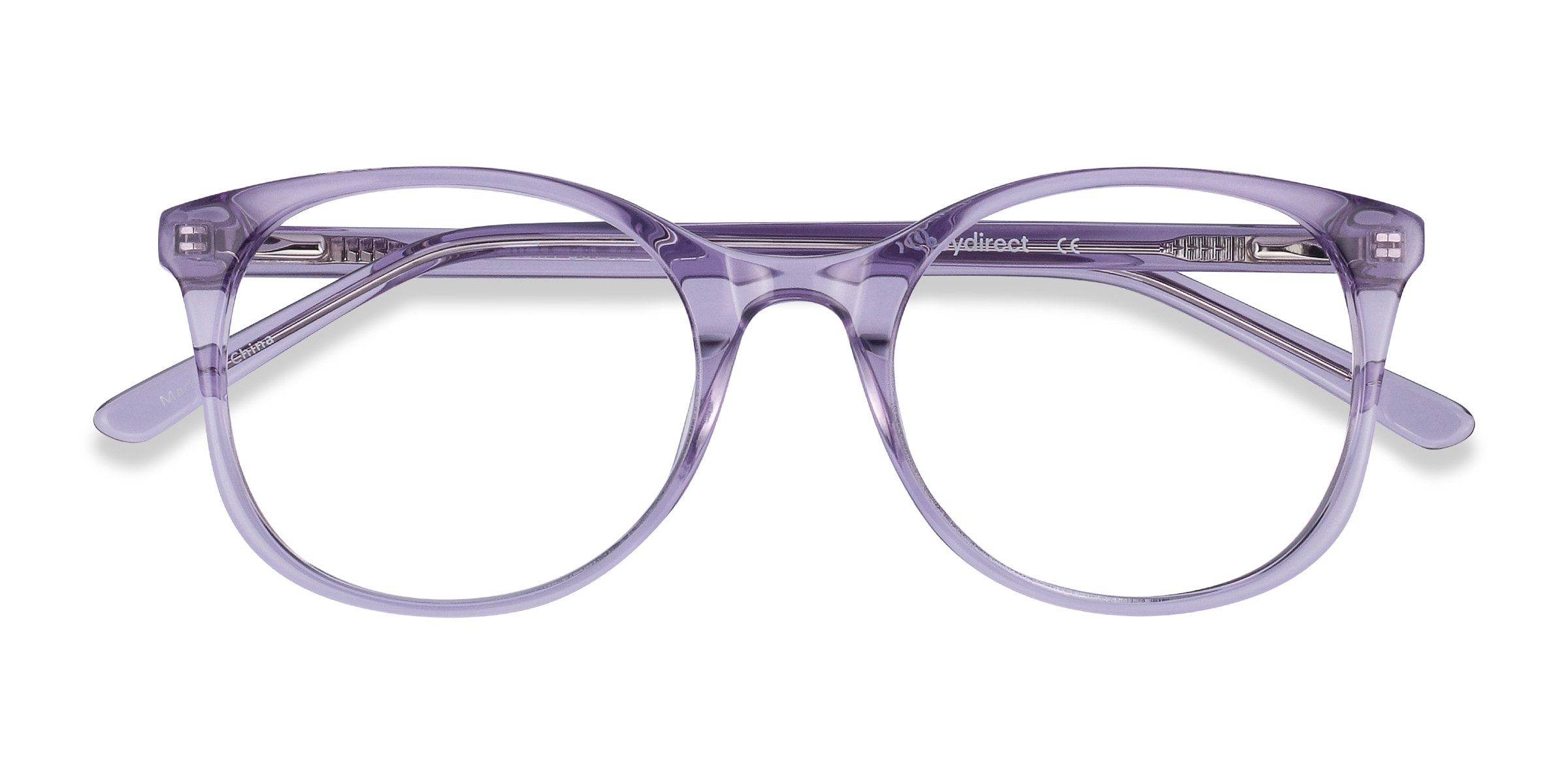 clear lavender glasses